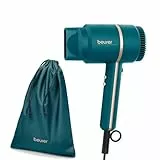 Beurer HC 35 Ocean Secador de pelo, secador compacto con función iónica para un cabello brillante y suave, boquilla de peinado incluida, 1600-2000 W