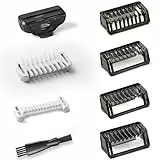 Flintronic Peines Compatible con Philips, Peines Guía 1/2/3/5mm y Tapa Protectora, Accesorio de Peine de Repuesto para Cortadora de Pelo Philips, para One Blade QP2824 QP2734 QP25XX QP26XX QP65XX