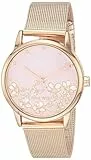 Nine West Reloj de Pulsera de Malla para Mujer, Oro Rosa
