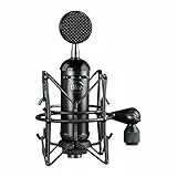 Logitech for Creators Blue Micrófonos Blackout Spark SL de condensador XLR con soporte amortiguador, patrón polar cardioide para grabación, radiodifusión, podcasting, streaming de gaming en Twitch