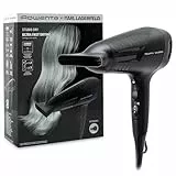 Rowenta x Karl Lagerfeld Studio Dry CV581L Secador de pelo, 2300 W Eficiencia, 2100 W Consumo de energía, Tecnología Effiwatts, 6 ajustes de temperatura, Thermocontrol, Negro