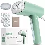 HOMEASY Plancha Vapor Vertical, Plancha de Ropa Vertical en Uso Húmedo y Seco, Plancha Portátil para Viaje, Plancha Vertical Vapor de Calentamiento Rápido, Depósito Desmontable