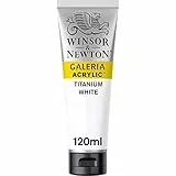Winsor & Newton Acrílico Galeria, Tubo de Pintura Acrílica de 120 ml, Blanco Titanio