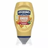 Hellmann's Botella exprimible para condimentos con sabor a queso, salsa de queso sin gluten, apta para vegetarianos, 250 ml