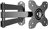Soporte de Pared para TV, Base giratoria e inclinable Gira el Soporte de Pared para TV para televisores de 10-30 Pulgadas de hasta 15 kg, VESA 75X75/100X100 mm