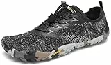 SAGUARO Hombre Mujer Zapatillas Barefoot Minimalistas Calzado de Training Ligeras Cmodas para Caminar Senderismo Ciclismo Trail Running Trekking Playa Agua, Negro Tinta, 43 EU