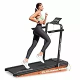 Mobvoi SE 3 en 1 - Smart IA con la App TicSports Cinta de Correr Plegable con Inclinación 6%, 2.5 HP, Portátil para Escritorio, Control Remoto y Pantalla LED