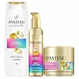 Pantene Pro-V Hydra Revitaliza Champú 325ml + Mascarilla 300ml + Tratamiento 135ml. Pelo Normal y Seco. Sin Aceites. Tecnología Active Nutri-Plex