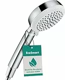hansgrohe Crometta 100 Ducha de Mano Vario, Ahorro de Agua 9 l/min, Blanco/Cromo, 26827400