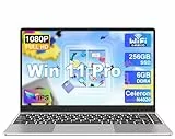 NOTODD Ordenador Portátil Win 11 Pro con 5G WiFi Portátil 14 Pulgadas 6GB RAM 256GB SSD Expansión SSD 1TB (TF-1TB) 5000mAh Laptop 1920 * 1080 FHD Portatiles Buenos & Mini Puerto Multimedia-Plata