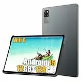 Blackview Tab60 Tablet Android 15 10.1 Pulgadas, 12GB+128GB+1TB, Octa-Core para Gaming Tablet, 5100mAh, WiFi 6, Widevine L1, Toma 3,5 mm, 5G WiFi, OTG, FM, Modo PC, Negro