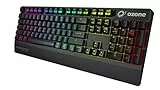 Ozone Gaming Gear Strike Pro Spectra -OZSTKPROSPECTRAUSRD- Teclado mecanico RGB, Switches Cherry MX, Layout Americano, numerico, Color Negro