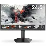 KOORUI G2511E 320Hz 24.5' Full HD Fast IPS Monitor Gaming, GTG 1ms, 1920x1080, Adaptive Sync, HDR400, 95% DCI-P3, Altura Ajustable, Giratorio, Inclinación, 2xHDMI 2.0, DP 1.4, VESA