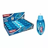 BIC Tipp-Ex Cinta Correctora Blanca de Bolígrafos, Óptimo para Material Escolar, Micro Tape Twist, 8m x 5mm, Con Cabezal Rotativo, Caja de 10