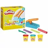 Play-Doh Hasbro, Fabrica de Diversión: Set de Inicio, Manualidades Creativas para Niños y Niñas de 3 Años o Más, 2 Rieles, 3 Botes de Plastilina, Horas de Juego, Habilidades Motoras