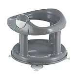 Bebeconfort Asiento Bañera Bebe, Sillón de Baño y Ducha, Silla Giratoria de 360 Grados para Baño de Bebé, con Ventosas de Seguridad, Grey (gris)