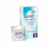 Durex Preservativos Invisible, Extra Lubricado, Pack 12 condones
