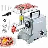 VEVOR Picadora de Carne 575 W Máximo 800 W Picadora Eléctrica Multifunción 2,27 kg/min con Cuchilla Placa de Molienda Picadora de Carne Comercial para Picar Rápidamente Carne Pollo Cebolla Ajo