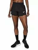 Nike Tempo Pantalón Corto De Running De Talle Medio con Malla Interior Dri-Fit - Mujer, Black/Black/Black/Reflective Silv, HM6096-011, S