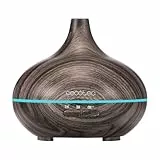 Cecotec Humidificador Ultrasónico con Difusor de Aromas Pure Aroma 150 Yin Grey. Depósito de hasta 150ml, 7 Colores LED Ajustables, Temporizador 3h, Ultrasilencioso, Función de Aromaterapia