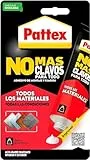 Pattex No Más Clavos Para Todo HighTack, adhesivo de montaje resistente a temperaturas extremas, pegamento fuerte en superficies húmedas, adhesivo blanco, 1 tubo x 142 g
