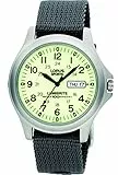 Lorus, RT317EX9, Lumibrite, reloj analógico para hombre, con fecha y día, correa de nailon gris.
