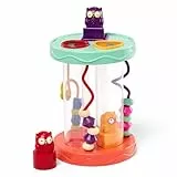 B. toys Juguetes para bebés - Juguete para clasificar formas, Juguete de motricidad con sonidos para clasificar con búho bucle de motricidad - Para bebés a partir de 10 meses
