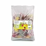 Caramelos Cerdán - Piruletas Mini Corazón | Bolsa de 100 Uds | Sabor Fresa, Cola, Manzana, Limón | Caramelo Duro con Palo sin Gluten ni Alérgenos | Ideal para Fiestas, San Valentín y Cumpleaños.