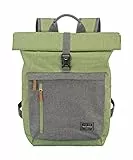 travelite Mochila para equipaje de mano, mochila para portátil de 15,6 pulgadas, BASICS, mochila de viaje con función enrollable, 60 cm, 35 litros