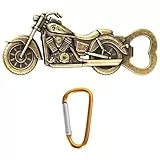 1 abridor de botellas de motocicleta con 1 mosquetón, abrebotellas de cerveza portátil, abrebotellas personalizado, regalo para hombres, adecuado para tapas de botellas estándar, botellas de cerveza