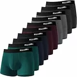Fullluwaa Calzoncillos Hombre Boxer,Boxer Hombre Pack(Pack de 10),de Algodon,cómodo y Ajustado