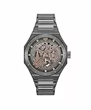 HUGO Reloj Analógico de Cuarzo Multifunción para Hombre Colección #Grail Skeleton con Correa de Acero Inoxidable Gris - 1530378