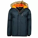 Geographical Norway Darwin Men Parka Hombre, Azul Marino, XXL