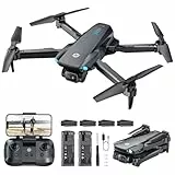 Dron plegable Holy Stone HS290 con cámara FPV HD de 1080P, cuadricóptero RC con flujo óptico, control por aplicación, 3 velocidades, 2 baterías modulares, regalo de juguete cristiano para niños, C0