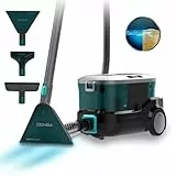 Cecotec Limpiador Aspirador de Tapicerías y Alfombras, Aspiradora de Trineo Conga CarpetClean 10000 EasyHome. 800W, Depósito de Agua Limpia 3L y Agua Sucia 1,5L, Multisuperficie, Kit Accesorios