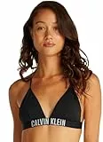 Calvin Klein Top de Bikini Mujer Triangle con Relleno extraíble, Negro (Pvh Black), L