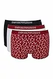 EMPORIO ARMANI 3-Pack Trunk Bañadores Ajustados para Hombre, Blue/Blue/Blue, M