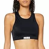 PUMA Con Espalda Cruzada, Parte Superior De Bik Mujer, Negro, M
