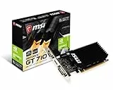 MSI V809-2000R NVIDIA GeForce GT 710 2GB - Tarjeta gráfica (Pasivo, LP/ATX, GDDR3, PCI Express x8 2.0)