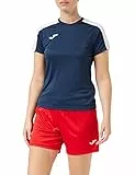 Joma Academy Camiseta Juego Manga Corta, Mujer, Marino-Blanco, S