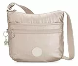 Kipling Arto Bandolera Mediana, Metallic Glow (Plata)