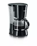 SEVERIN - Cafetera de goteo para 10 tazas, Cafetera de filtro / Cafetera americana con jarra de cristal, Con placa calefactora y desconexión automática, Negro, KA 4479