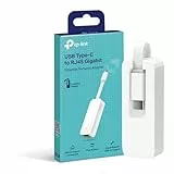TP-Link UE300C - Adaptador USB-C a Ethernet, Puerto Gigabit 10/100/1000Mpbs, USB 3.0, Plug & Play, Ultra Compacto, Compatible con Windows, MacOS, Linux, Chrome OS