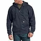 Dickies - Sudadera con Capucha y Cremallera Completa para Hombre, Azul Marino Oscuro, Small