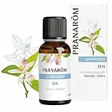PRANAROM - Zen - Difusión - Aceites Esenciales 100% Puros, Naturales y Bio - Mezcla Que Favorece la Relajación y la Tranquilidad - Cítricos Calmantes y Cedro Mistico - Difusión Atmosférica - 30ml