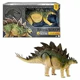 Mattel Jurassic World Colección Hammond Estegosaurio Figura de acción, Dinosaurio carnívoro grande de juguete con cola móvil articulada de “El mundo perdido: Jurassic Park”, JCH08
