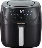 Russell Hobbs Freidora de Aire sin Aceite 8 litros, air fryer XXL, 10 programas, pantalla LED táctil, diseño compacto y capacidad máxima [Ahorra hasta un 47% en Energía] SatisFry 27170-56