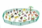 JAMARA Juego de Juegos de Animales Salvajes de 2,5 Pulgadas, 53 Piezas, Accesorio Ideal para Cualquier Zoo, Detalles cuidados, estimula el Juego de rol y la fantasía, Altura: 30-95 mm, Multicolor