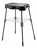 Taurus Maxim's Plus - Barbacoa eléctrica, uso con o sin patas, gran superficie de cocción 41x24cm, 78 cm de altura, barbacoa sin humos, cocina incluso en interiores, termostato regulable