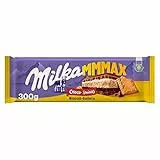 Milka MMMAX Choco Swing Tableta Grande de Chocolate con Leche de los Alpes con Galleta, Relleno de Crema de Leche y Crema de Cacao 300g